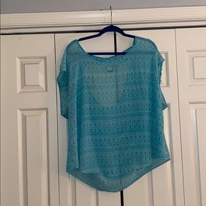 Blue Chiffon Top!